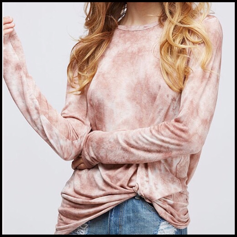 Tie-Dye Draped-Back Top - Picture 4 of 6